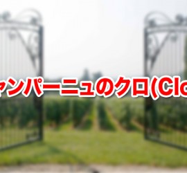 シャンパーニュのクロ(Clos)